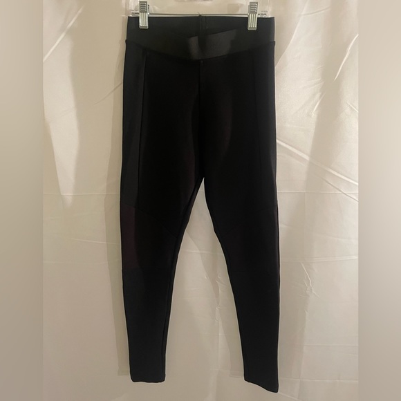 Women’s TOPSHOP Black Biker Knee Ponte Leggings! - Picture 7 of 8